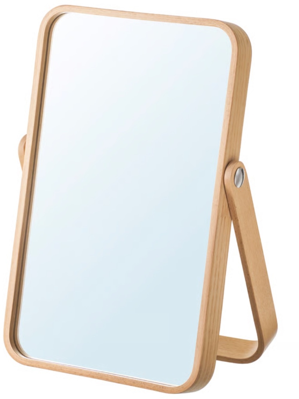 IKEA Ikornnes Ash Wood Frame Standing Mirror